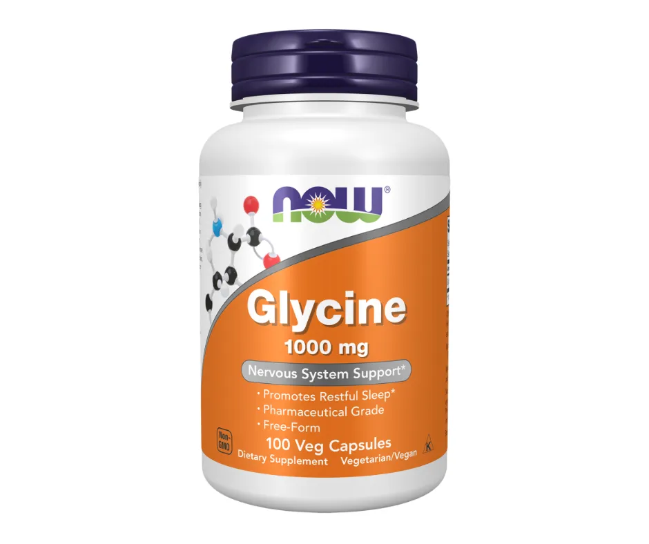 [733739001078] NOW Foods GLYCINE 1000mg 100 VCAPS