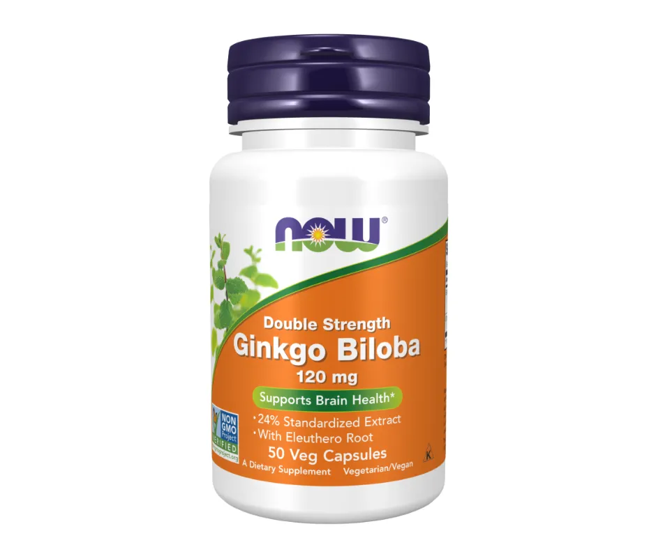 [733739046826] NOW Foods GINKO BILOBA 120 MG 50 VEG CAPSULES