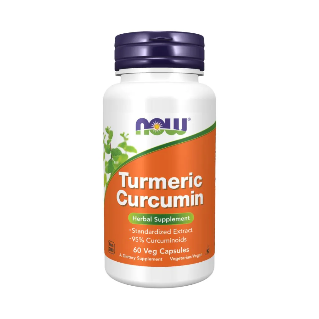 [733739046383] NOW Foods Turmeric Curcumin 60 Veg Capsules