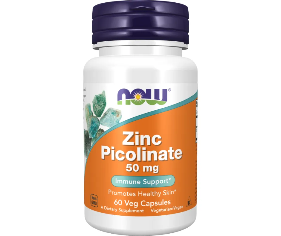 [733739015501] NOW Foods ZINC PICOLINATE 50 MG 60 TABS