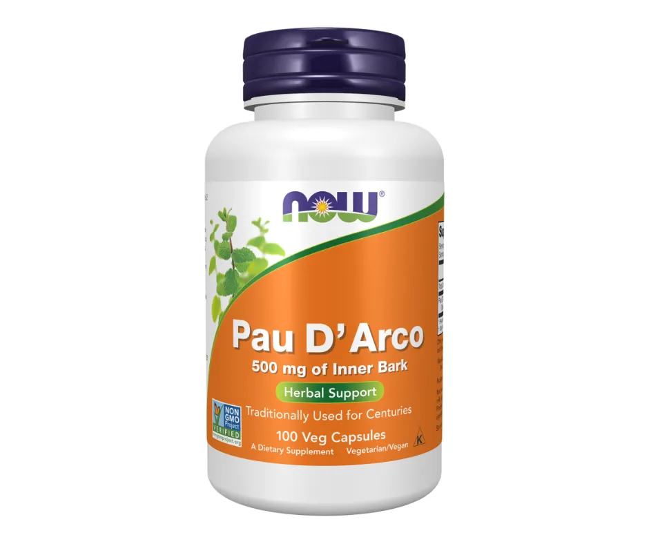 [733739047250] NOW Foods PAU D' ARCO 500mg 100 VCAPS