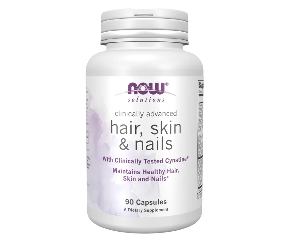 [733739033734] NOW Foods Hair, Skin & Nails Veg 90 Capsules