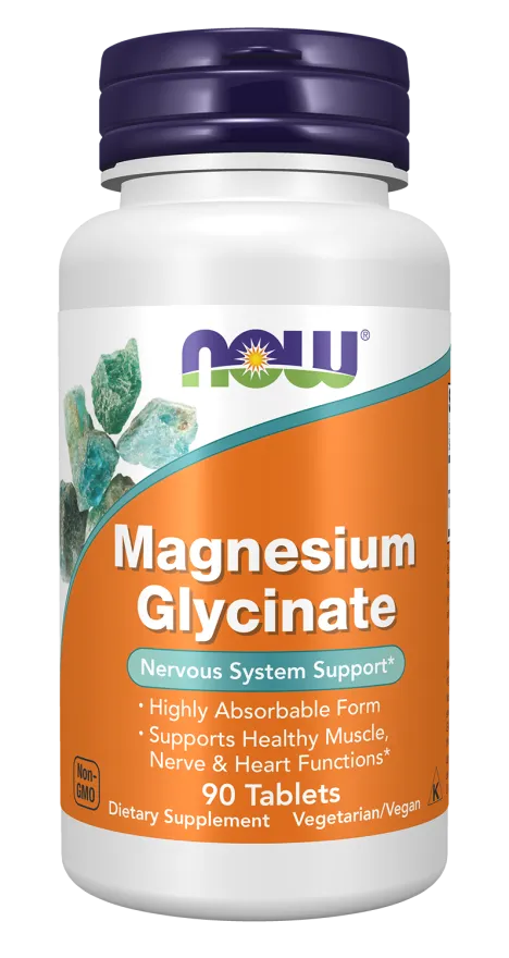 [733739012869] NOW Foods Magnesium Glycinate Tablets