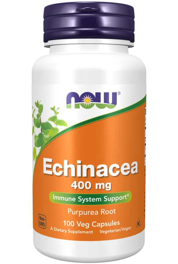 NOW Foods Echinacea 400 mg Veg Capsules