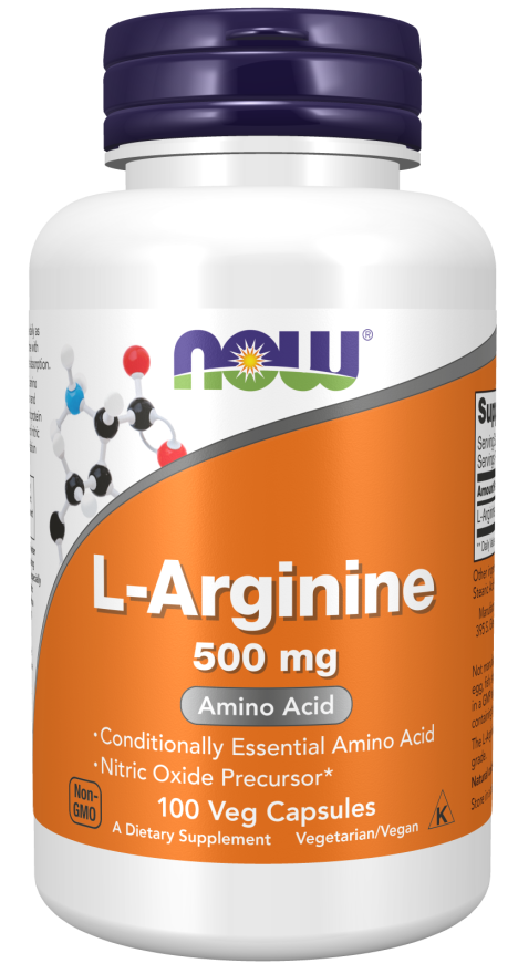 [733739000309] Now Foods L-Arganine 500 mg 100 VegCaps